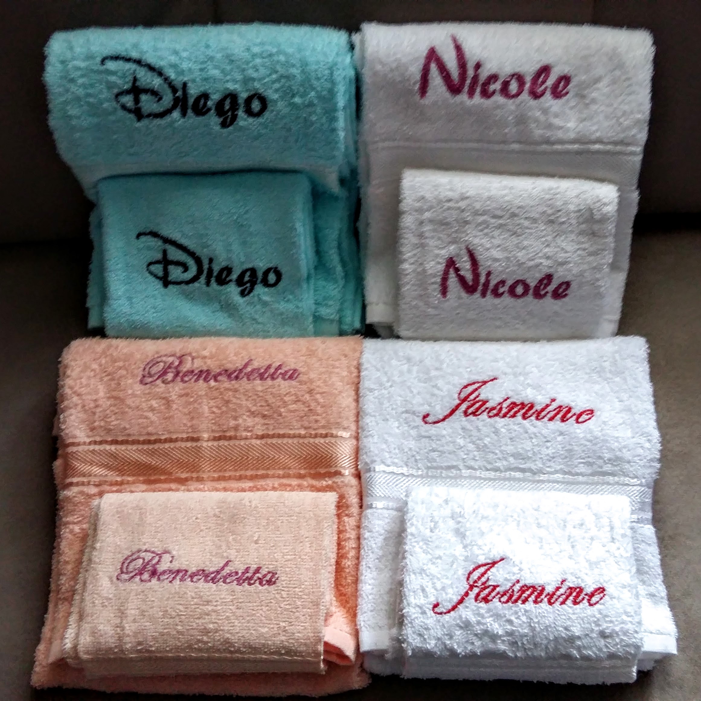 Set asciugamani personalizzati
