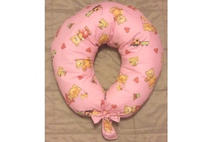 cuscino gravidanza rosa con orsi